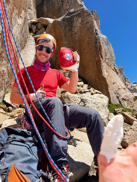 For første gang på turen skulle vi frem med førstehjelpsskrinet.