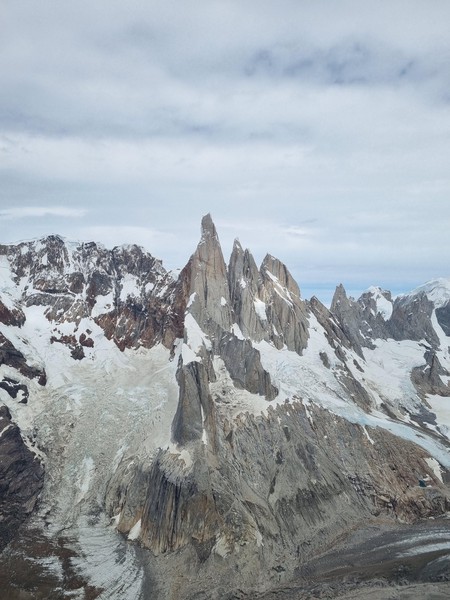 Første utsikt til Cerro Torre-dalen. Mektig!